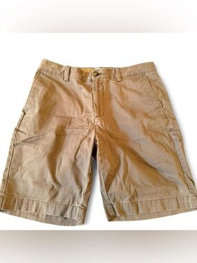 Amazon Essentials Men's Tan Flat-Front Shorts
